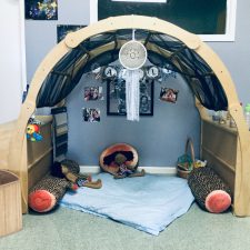 A play space in the nursery